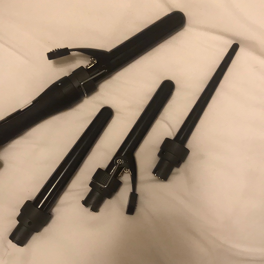 Hair curling iron/rod set